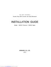 Midmuro genio basic Installation Manual