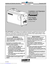Laars Pennant PNCP 1500 Installation And Operation Instructions Manual