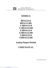 Acces I/O products E-RDAG12-8H User Manual