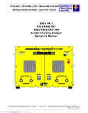 Intelligent Charging TS25-BAS1-KIT Operator's Manual