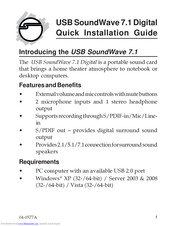 Soundwave 7.1 Quick Installation Manual