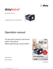 Disty Notruf Operation Manual