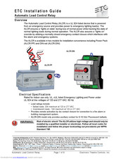 ETC ALCR-DIN Installation Manual