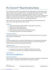 J Tech Photonics Pic-Convert Instructions Manual