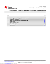 Texas Instruments DLP LightCrafter Display 3010 User Manual