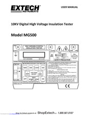 Extech Instruments MG500 User Manual