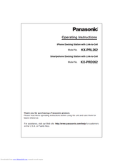 Panasonic KX-PRL262 Operating Instructions Manual