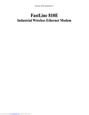 FastLinc 810E Manual