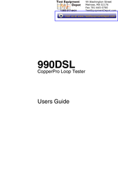 Test Equipment Depot 990DSL User Manual
