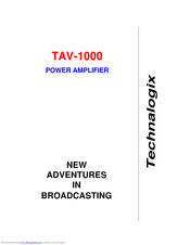 Technalogix TAV-1000 Manual
