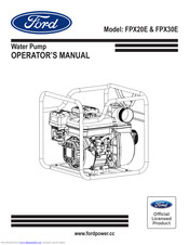 Ford FPX30E Operator's Manual