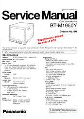 Panasonic BTM1950Y - MONITOR Service Manual