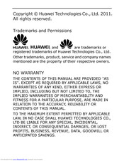 Huawei G7205 User Manual