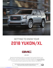 GMC YUKON XL 2018 Getting To Know Your