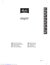 Melitta ENJOY 100-201 Operating Instructions Manual