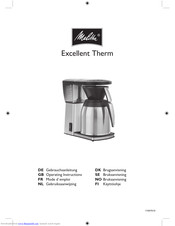 Melitta Excellent Therm M518 Operating Instructions Manual