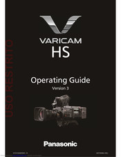 Panasonic Varicam HS Operating Manual