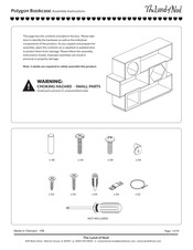 The Land of Nod Polygon Bookcase Assembly Instructions Manual