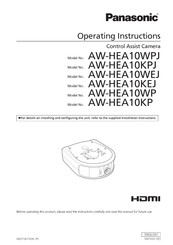 Panasonic AW-HEA10WEJ Operating Instructions Manual