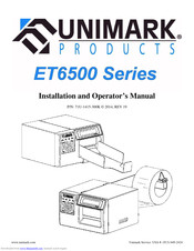 Unimark ET6500 series Installation And Operator's Manual