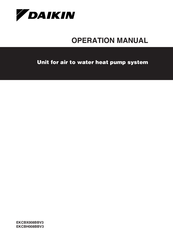 Daikin EKCBX008BBV3 Operation Manual