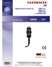 GREISINGER GMH 3156 Operating Manual
