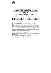 Huawei ETS2222+ User Manual