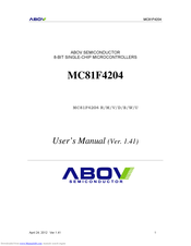 ABOV SEMICONDUCTOR MC81F4204M User Manual