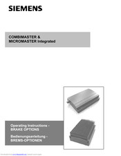 Siemens COMBIMASTER Operating Instructions Manual