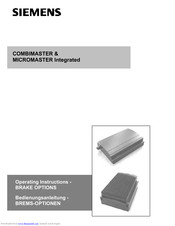 Siemens MICROMASTER Integrated Operating Instructions Manual