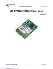USR IOT USR-GPRS232-7S3 Hardware Manual
