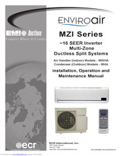 ECR International EnviroAir MZI Series Installation, Operation And Maintenance Manual