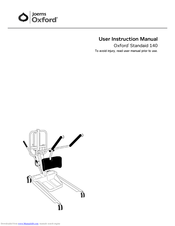 Joerns Healthcare Oxford Standaid 140 User Instruction Manual