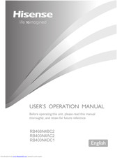 Hisense RB403N4DC1 User's Operation Manual