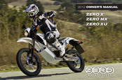 Zero Motorcycles X 2012 Owner's Manual