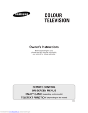 Samsung CS-21A11MH Owner's Instructions Manual