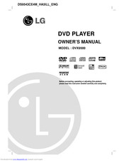 LG DVX9500 Owner's Manual