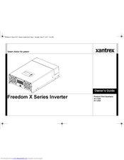Xantrex Freedom X 21000 Owner's Manual