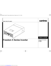 Xantrex 817-2000 Owner's Manual