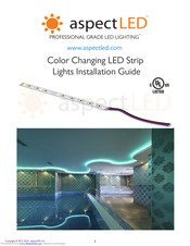 Aspect LED AL-SL-WW-U-RGBA Installation Manual
