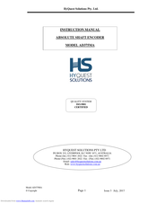 HS AD375MA Instruction Manual
