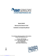 IMI SENSORS 649A03 Installation And Operating Manual