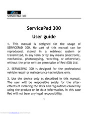 Blue Gecko ServicePad 300 User Manual