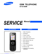 Samsung GT-E1360M Service Manual