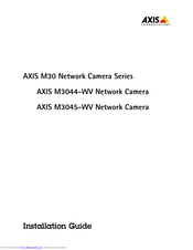 Axis M3044-WV Installation Manual
