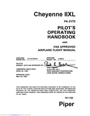 Piper Cheyenne IIXL PA-31T2 1981 Pilot Operating Handbook