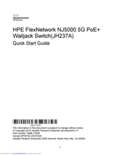 HPE JH237A Quick Start Manual