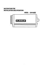 Javelin JE4142AX Instructions For Installation And Operation Manual