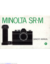 Minolta SR-M Owner's Manual
