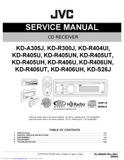 JVC KD-A305J Service Manual